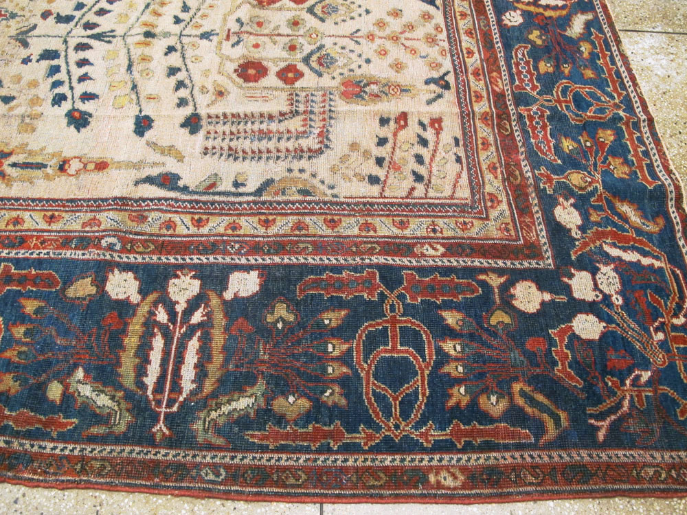 Antique Persian Mahal Carpet, No.9443 - Staging