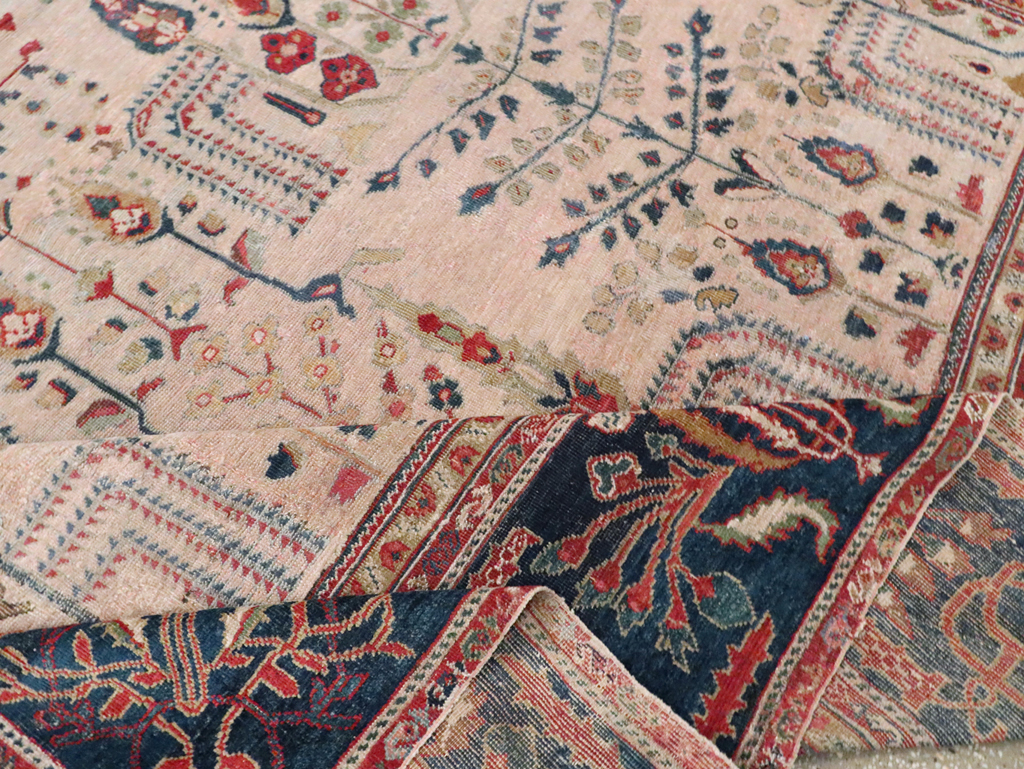 Antique Persian Mahal Carpet, No.9443 - Staging