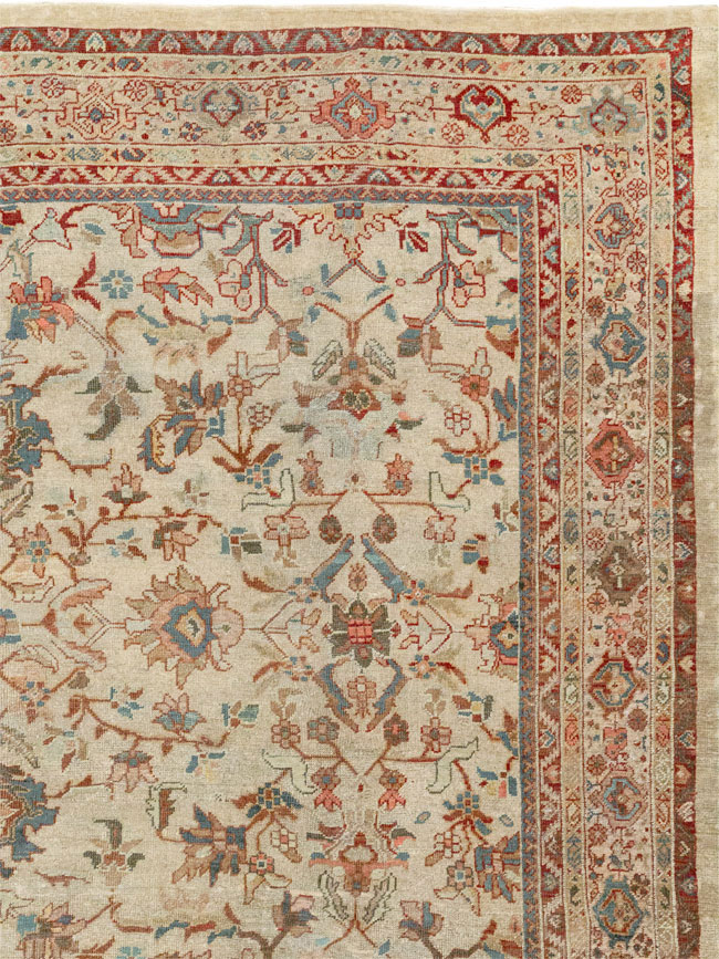 Antique Persian Mahal Gallery Rug, No.9457 - Staging