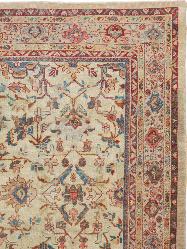 Antique Persian Mahal Gallery Rug, No.9457 - Staging