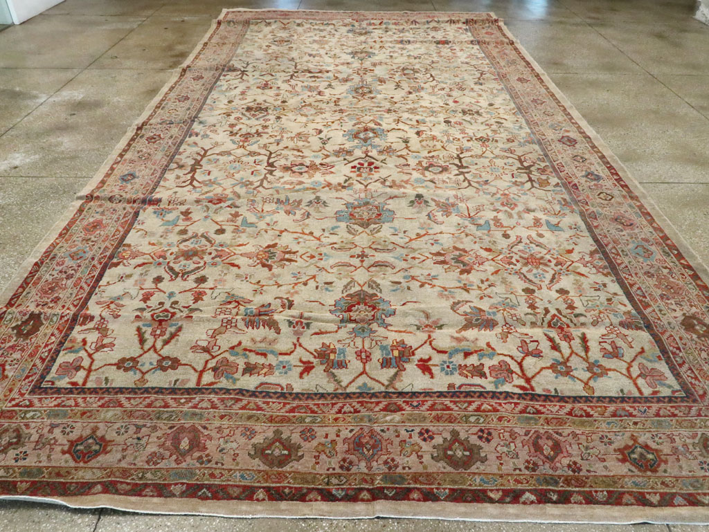 Antique Persian Mahal Gallery Rug, No.9457 - Staging