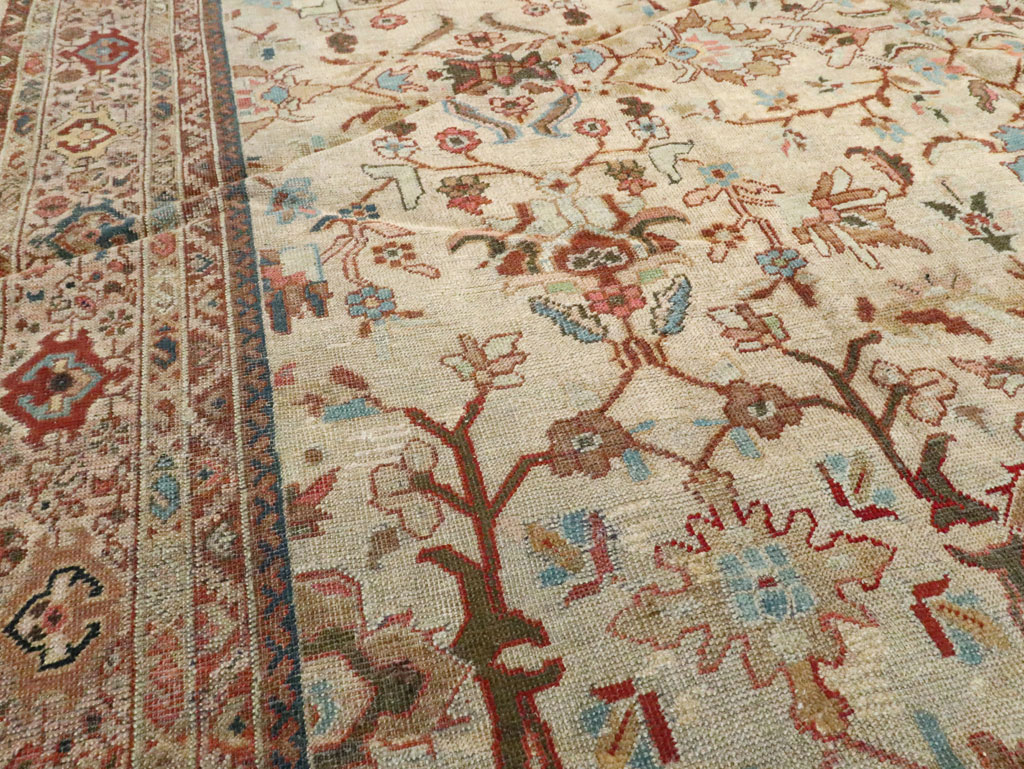 Antique Persian Mahal Gallery Rug, No.9457 - Staging