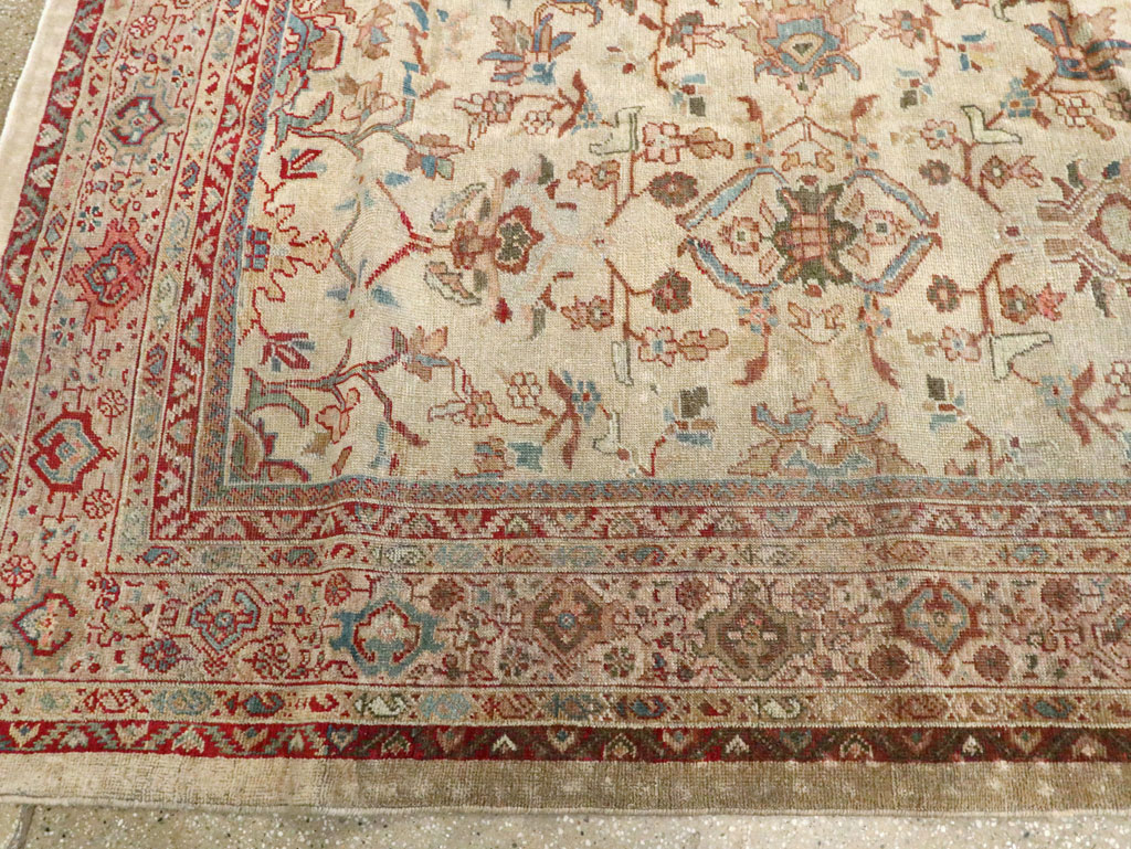 Antique Persian Mahal Gallery Rug, No.9457 - Staging