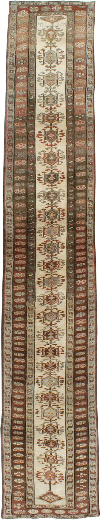 Antique Persian Kurdish Runner, No.9487 - Staging