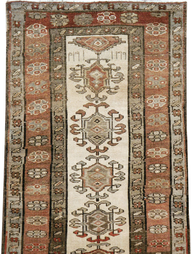 Antique Persian Kurdish Runner, No.9487 - Staging