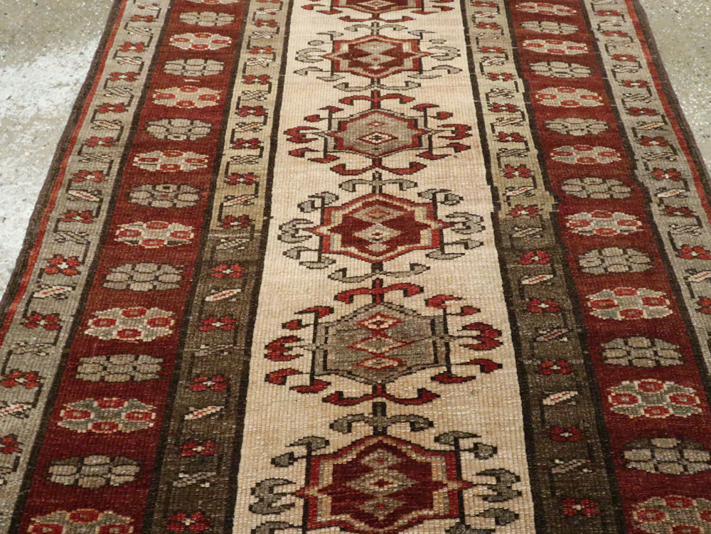 Antique Persian Kurdish Runner, No.9487 - Staging