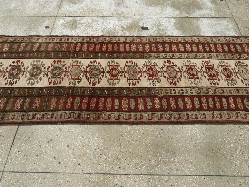 Antique Persian Kurdish Runner, No.9487 - Staging
