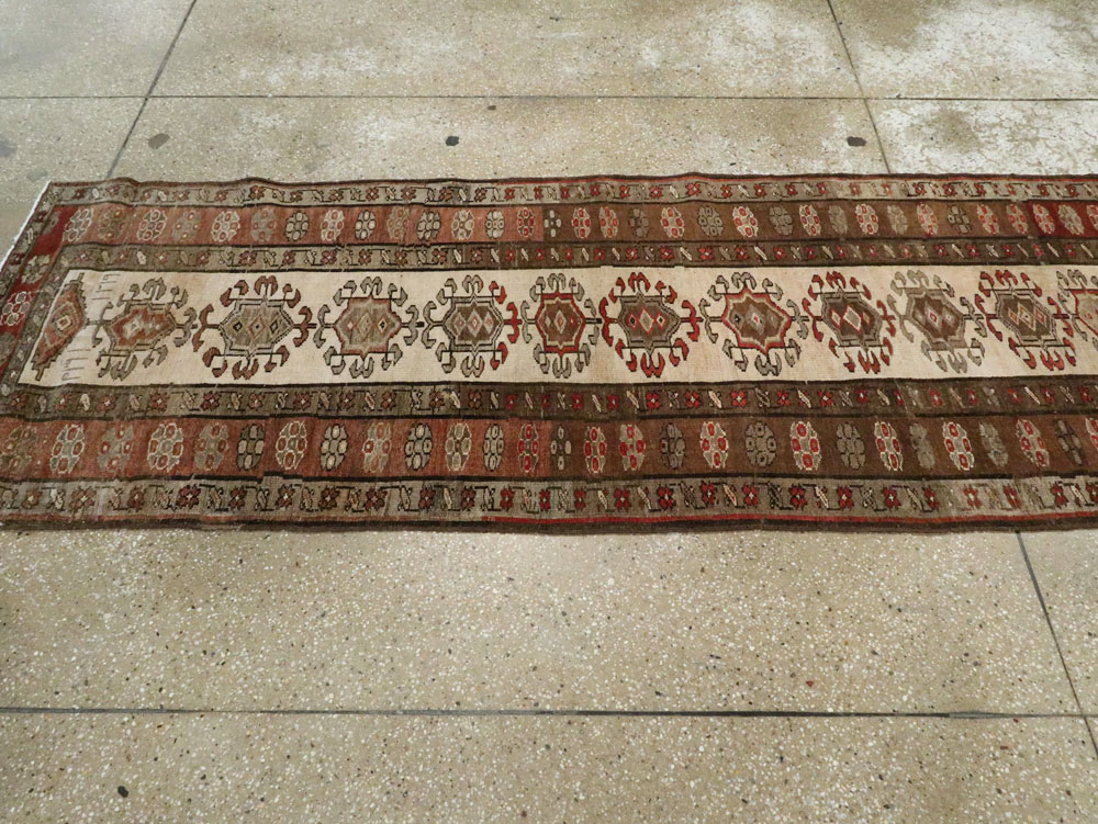 Antique Persian Kurdish Runner, No.9487 - Staging