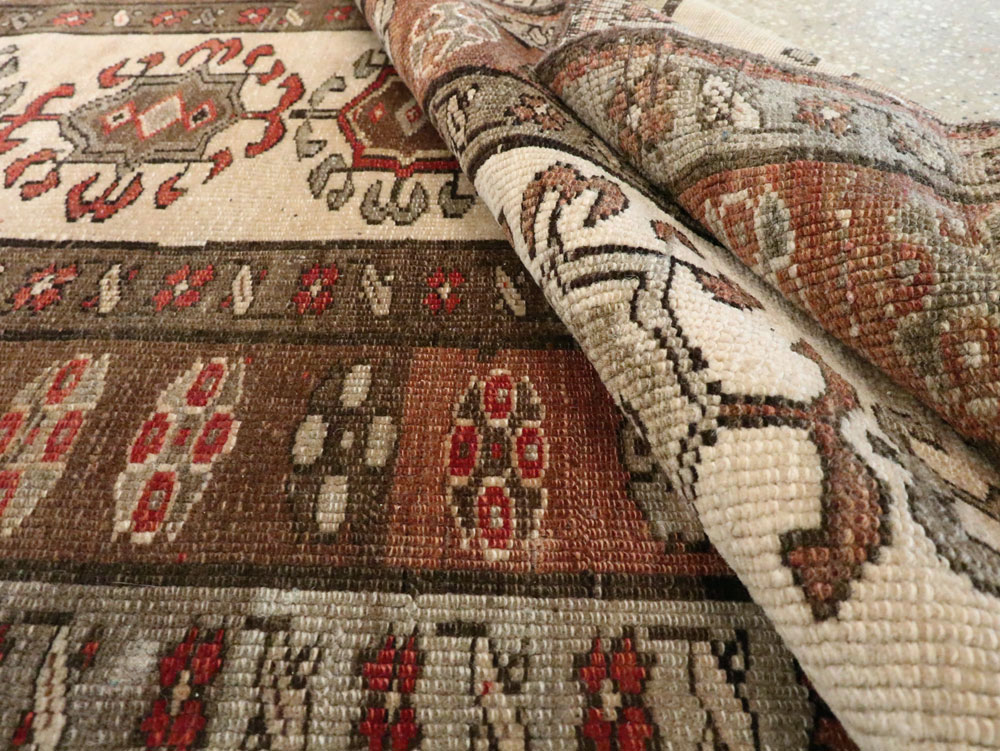 Antique Persian Kurdish Runner, No.9487 - Staging