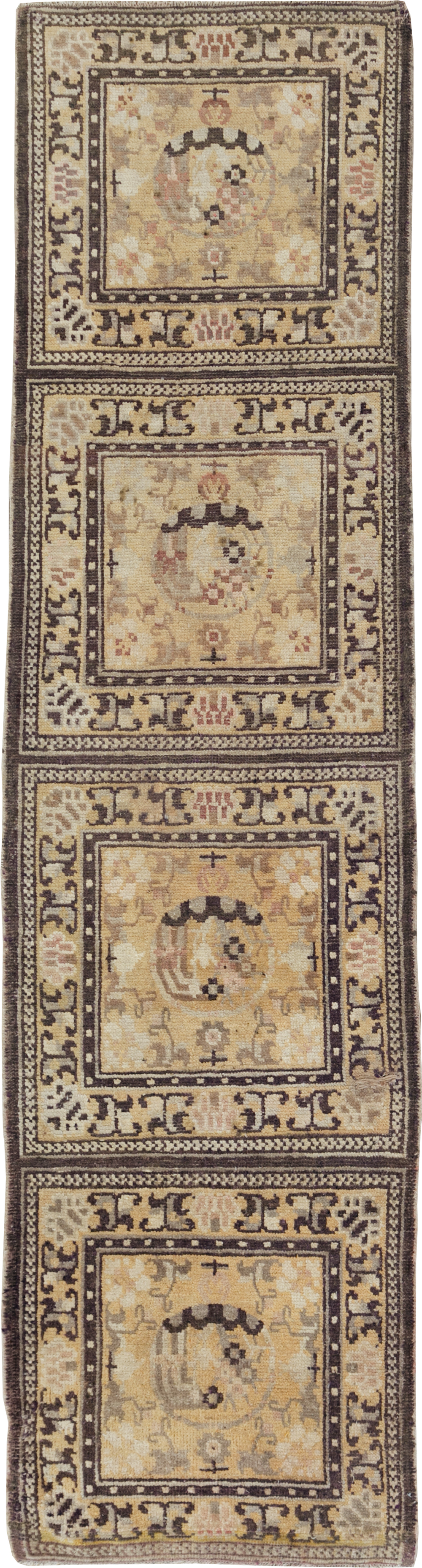 Antique East Turkestan Samarkand Runner, No.9495 - Staging