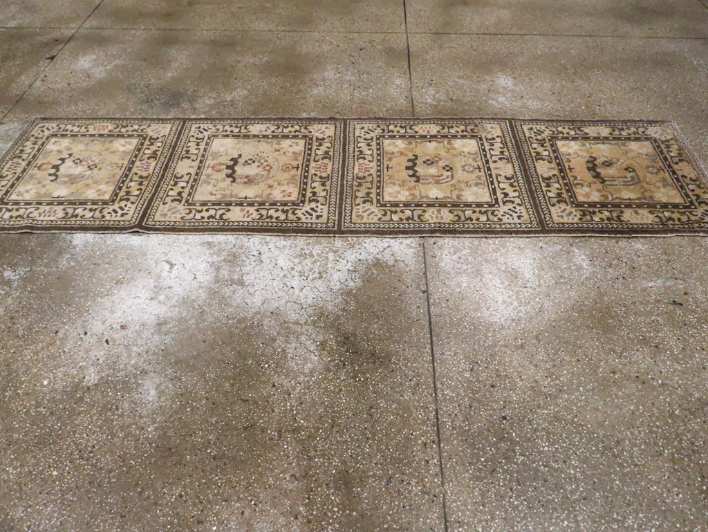 Antique East Turkestan Samarkand Runner, No.9495 - Staging