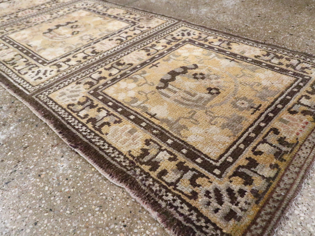 Antique East Turkestan Samarkand Runner, No.9495 - Staging