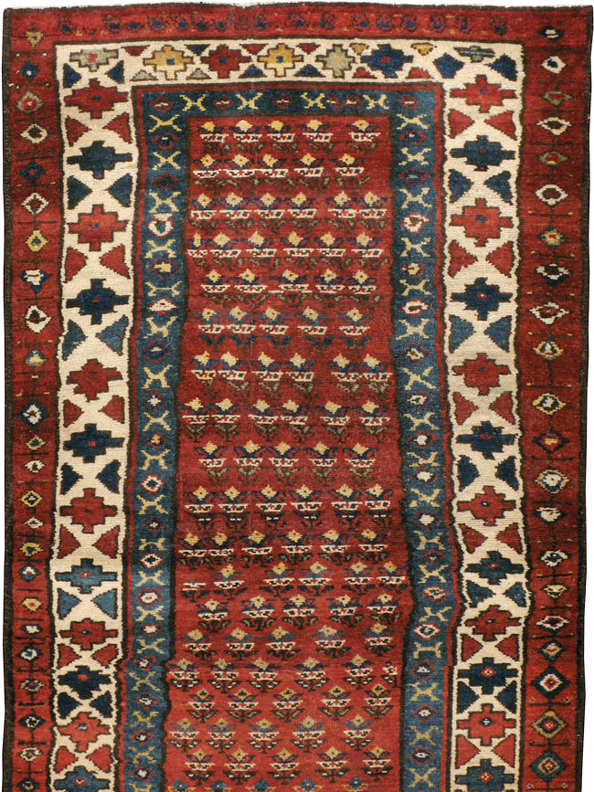Antique Persian Hamadan Runner, No.9496 - Staging