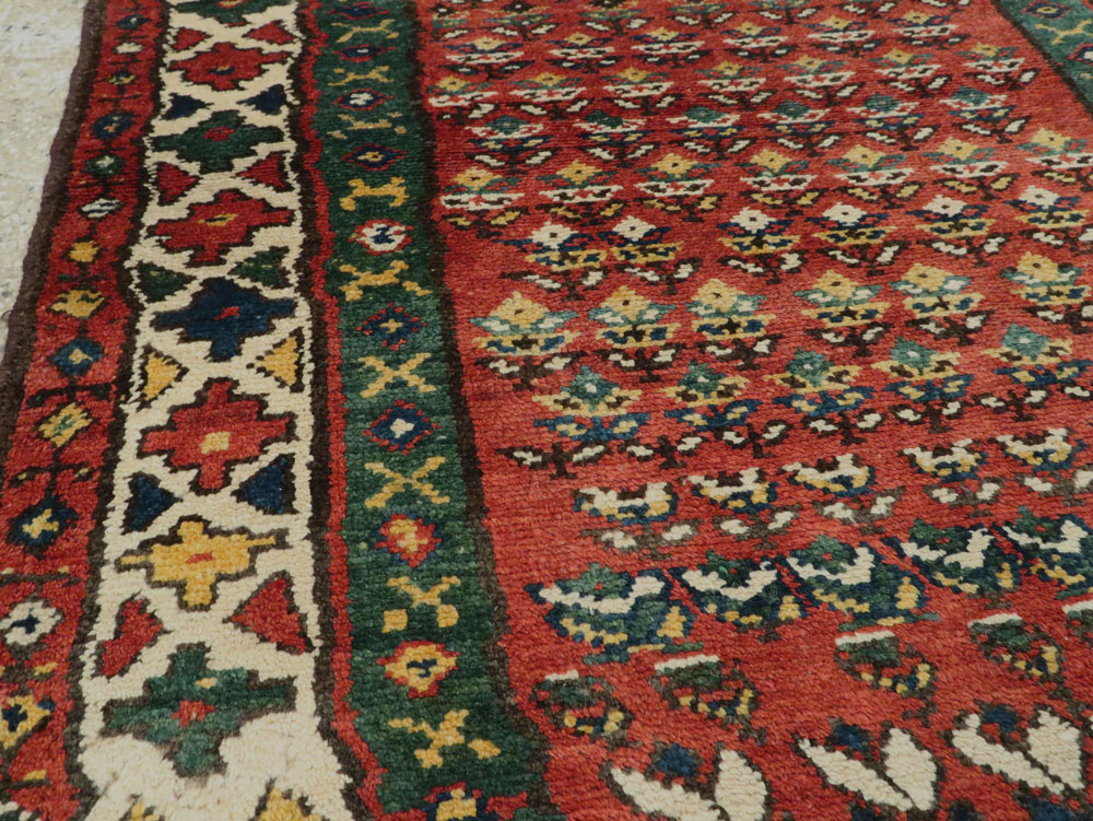 Antique Persian Hamadan Runner, No.9496 - Staging