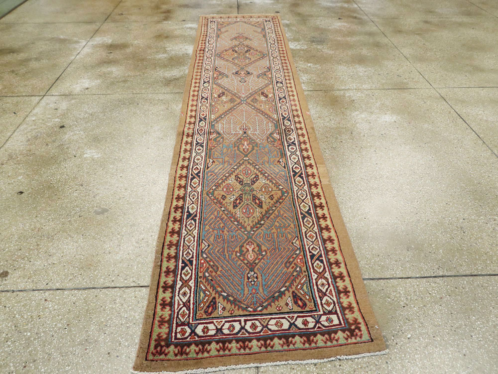 Antique Persian Serab Runner, No.9513 - Staging
