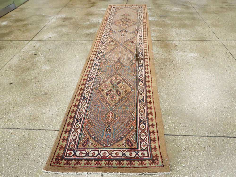 Antique Persian Serab Runner, No.9513 - Staging