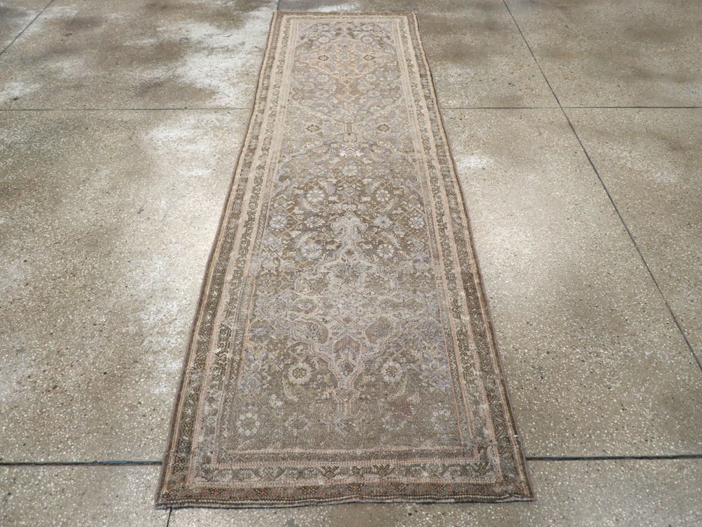 Antique Persian Malayer Runner, No.9517 - Staging