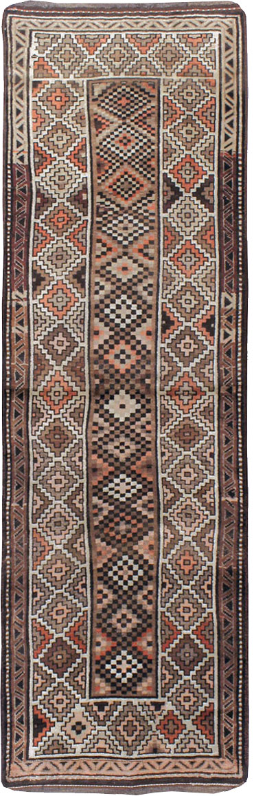 Antique Persian Kurdish Runner, No.9526 - Staging