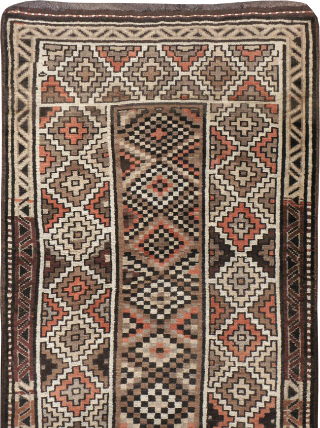 Antique Persian Kurdish Runner, No.9526 - Staging