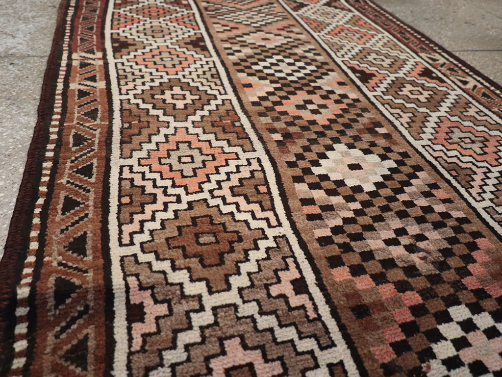 Antique Persian Kurdish Runner, No.9526 - Staging