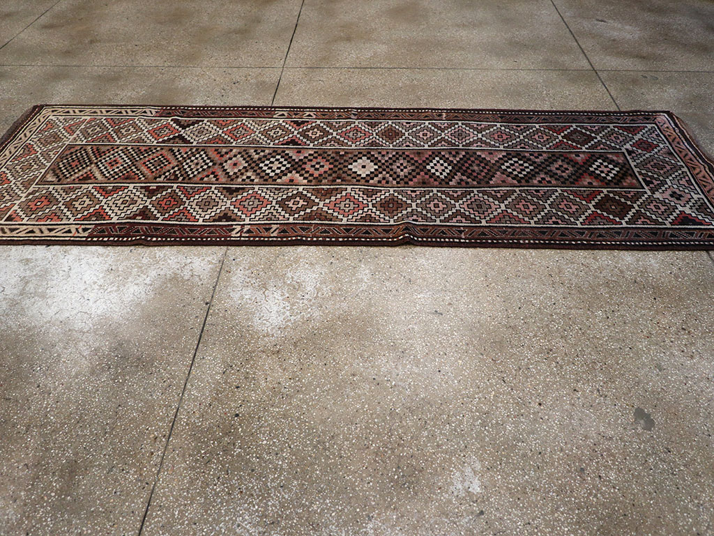Antique Persian Kurdish Runner, No.9526 - Staging