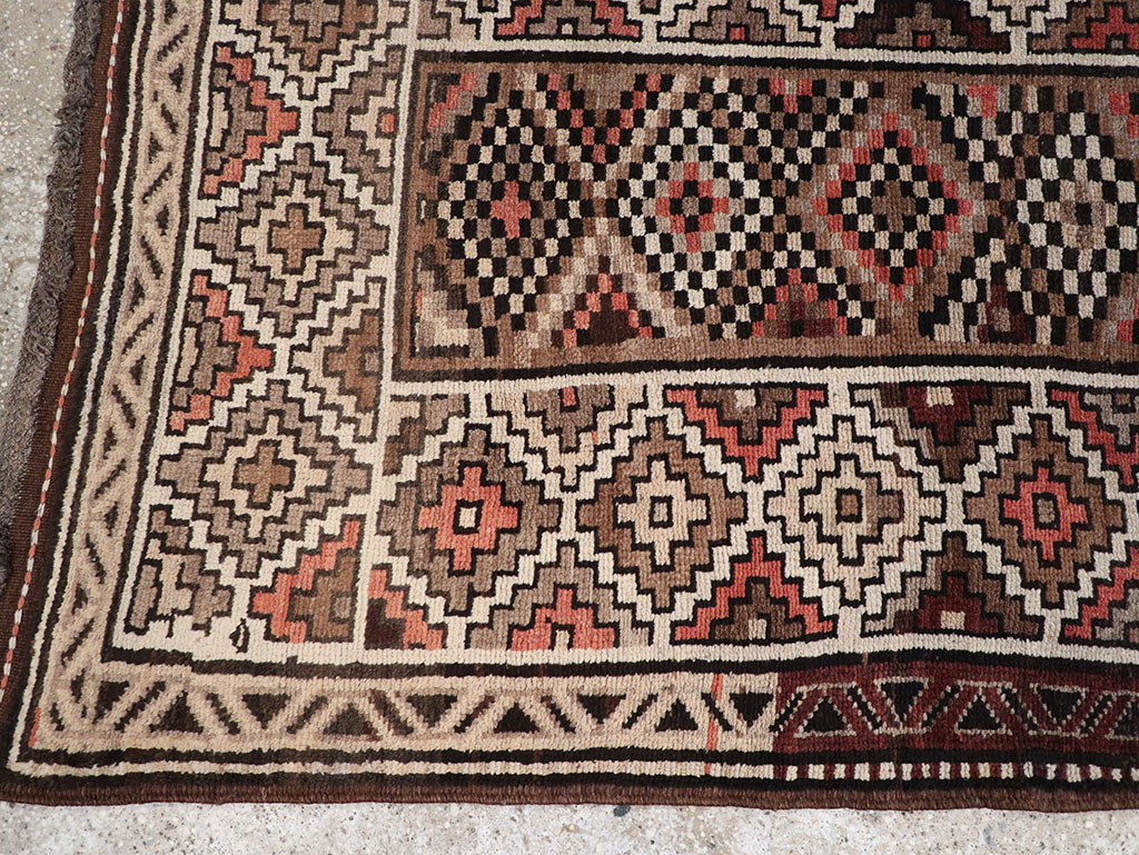 Antique Persian Kurdish Runner, No.9526 - Staging