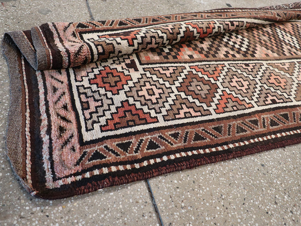 Antique Persian Kurdish Runner, No.9526 - Staging