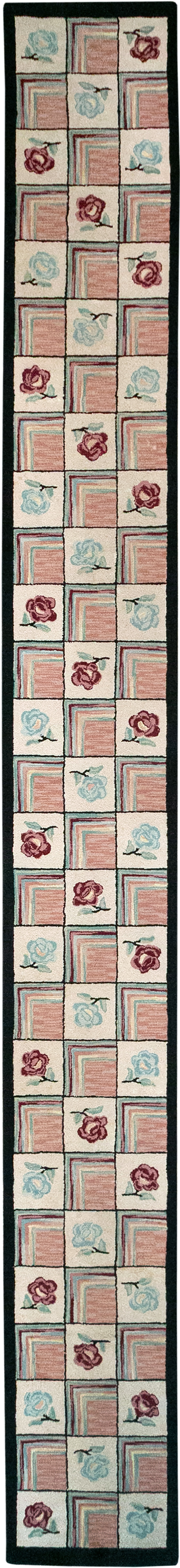 A Hook Rug Runner, No.9528 - Staging