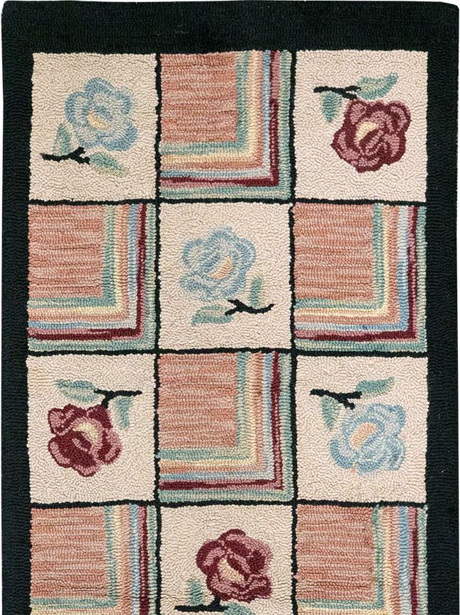 A Hook Rug Runner, No.9528 - Staging