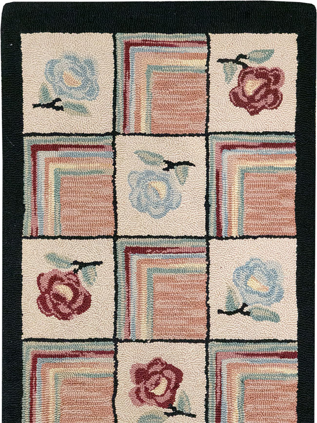 A Hook Rug Runner, No.9528 - Staging