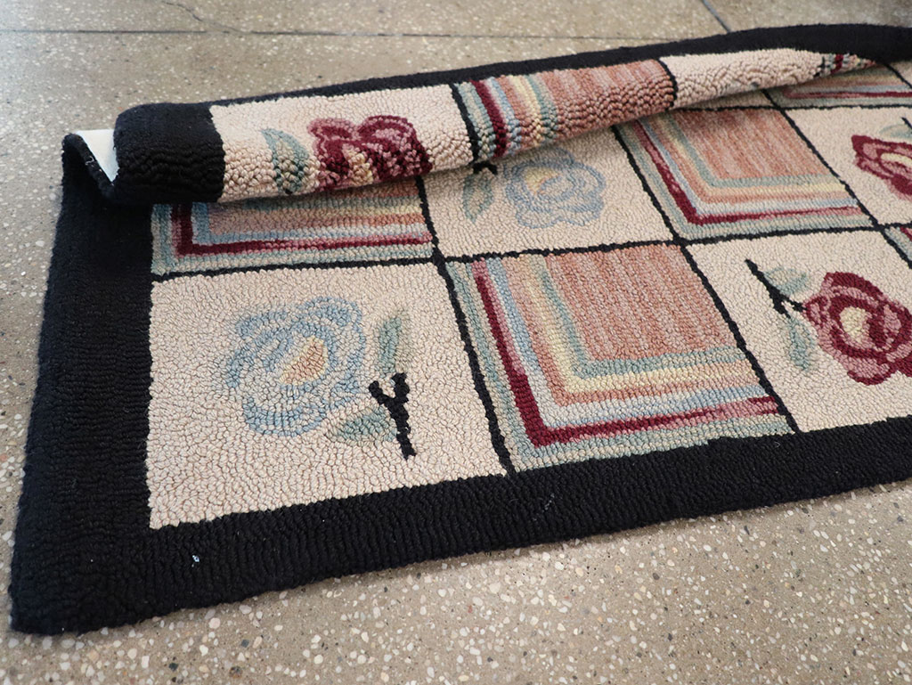 A Hook Rug Runner, No.9528 - Staging