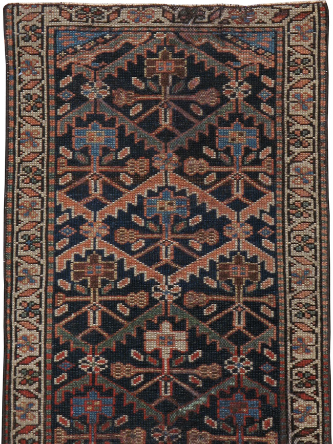 Antique Persian Kurdish Runner, No.9530 - Staging