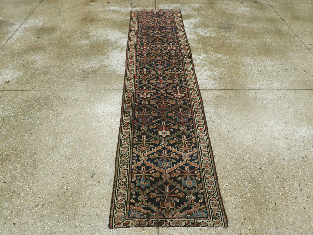 Antique Persian Kurdish Runner, No.9530 - Staging