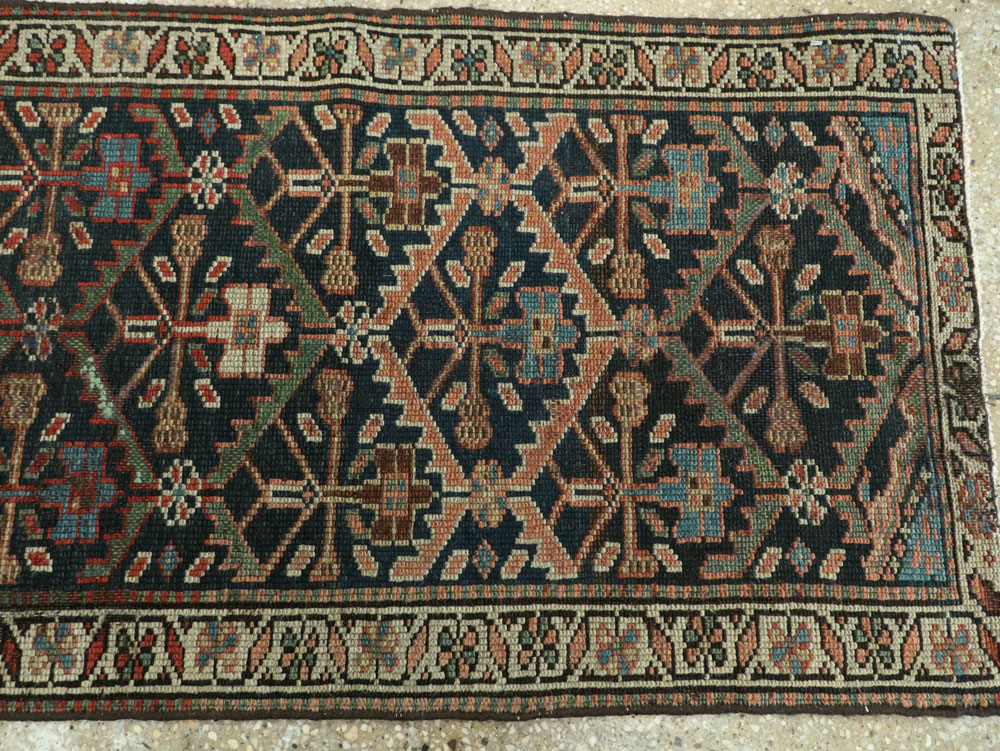 Antique Persian Kurdish Runner, No.9530 - Staging