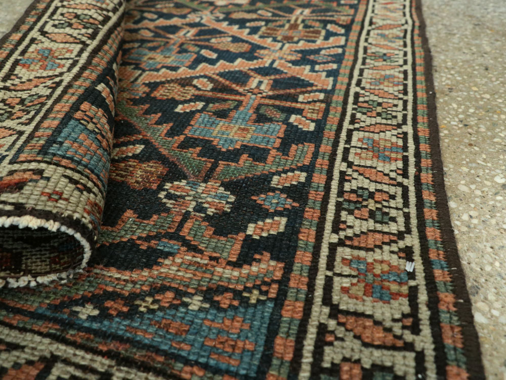 Antique Persian Kurdish Runner, No.9530 - Staging