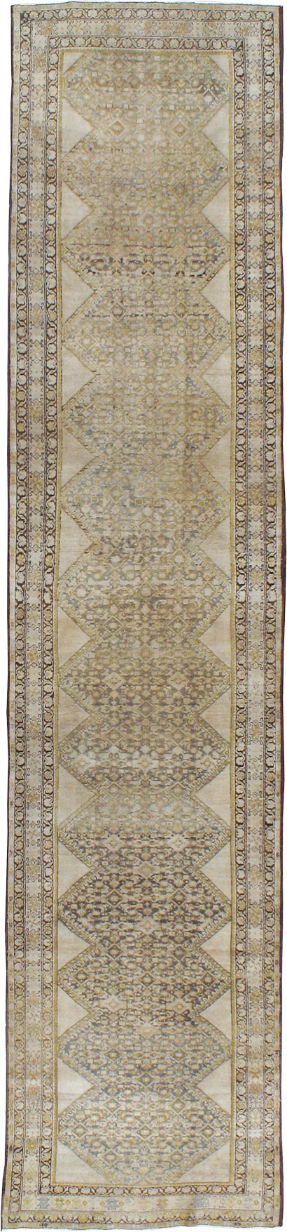 Antique Persian Malayer Runner, No.9542 - Staging