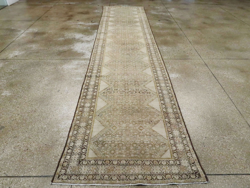Antique Persian Malayer Runner, No.9542 - Staging