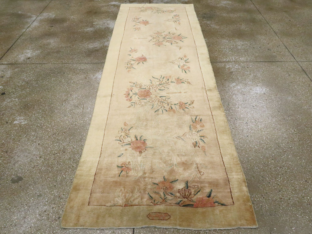 Antique Persian Kerman Runner, No.9551 - Staging