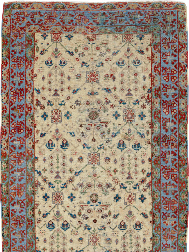 Antique Persian Mahal Runner, No.9585 - Staging
