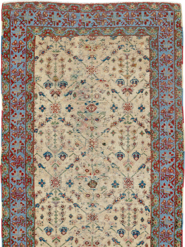 Antique Persian Mahal Runner, No.9585 - Staging