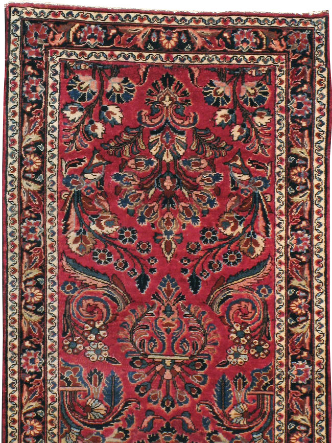 Antique Persian Lilihan Long Runner, No.9596 - Staging