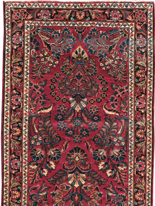 Antique Persian Lilihan Long Runner, No.9596 - Staging