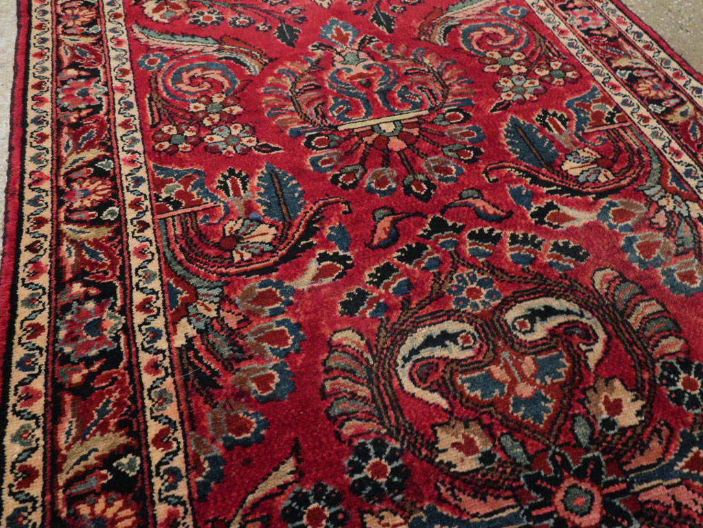 Antique Persian Lilihan Long Runner, No.9596 - Staging