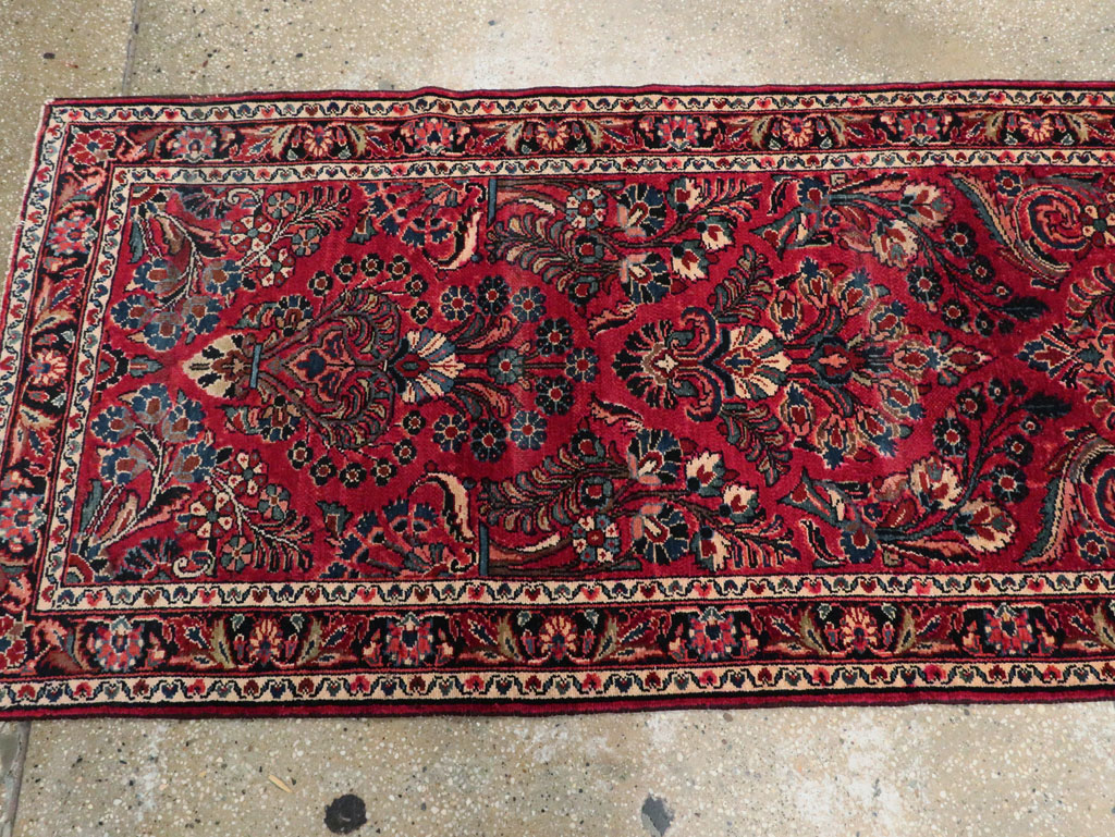 Antique Persian Lilihan Long Runner, No.9596 - Staging