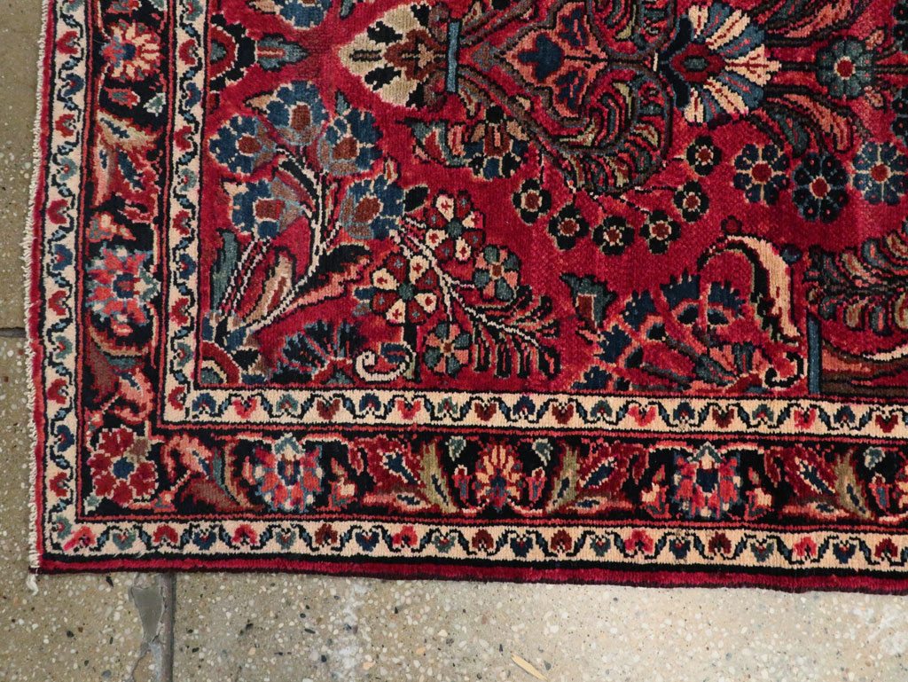 Antique Persian Lilihan Long Runner, No.9596 - Staging