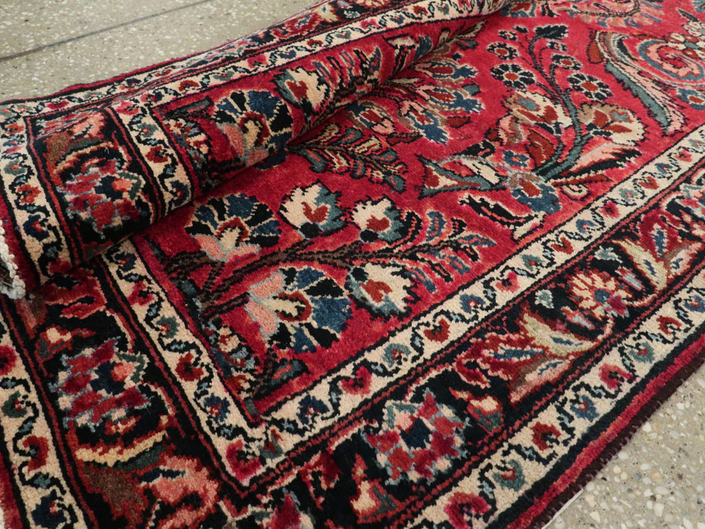 Antique Persian Lilihan Long Runner, No.9596 - Staging