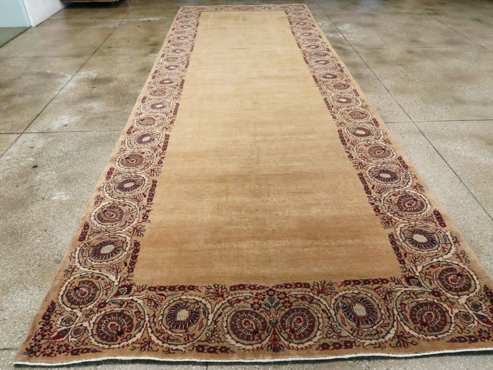 Antique Persian Mashad Gallery Rug, No.9600 - Staging