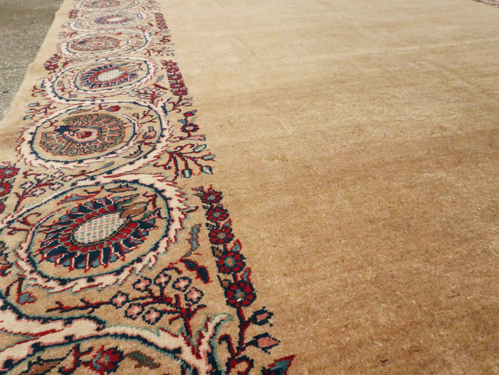 Antique Persian Mashad Gallery Rug, No.9600 - Staging