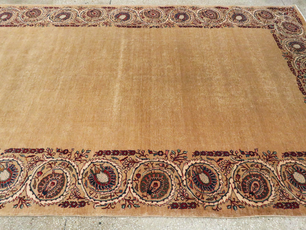 Antique Persian Mashad Gallery Rug, No.9600 - Staging