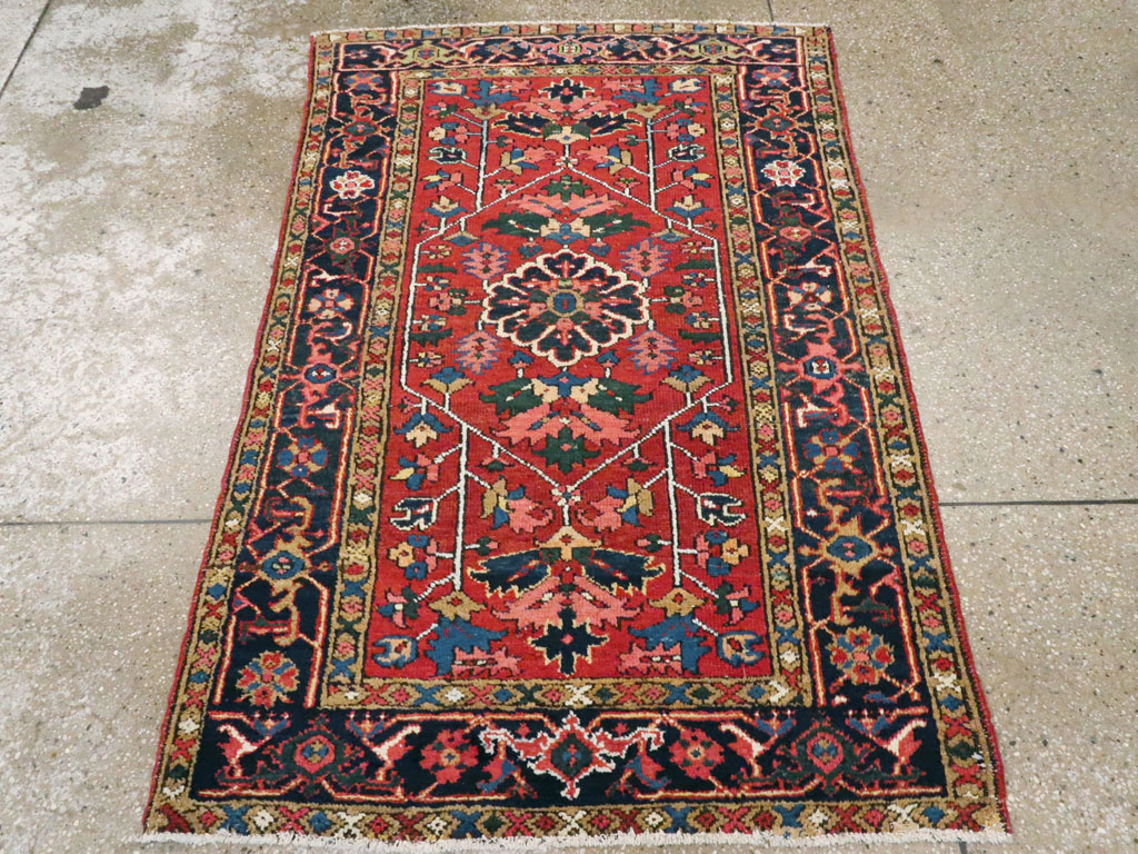 Antique Persian Karajeh Rug, No.9647 - Staging